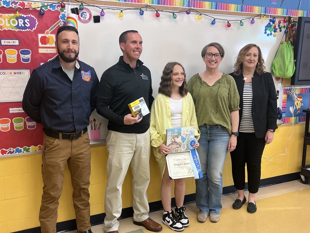 Portsmouth Elementary student wins statewide fire safety poster contest